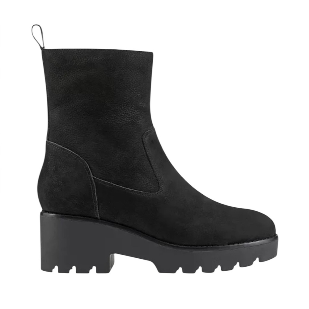 NIB Easy Spirit Women’s Morgan black leather upper booties size 11 M.